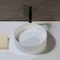 Alfi Brand 15" Round White Matte Solid Surface Resin Sink ABRS15R - alternate 5